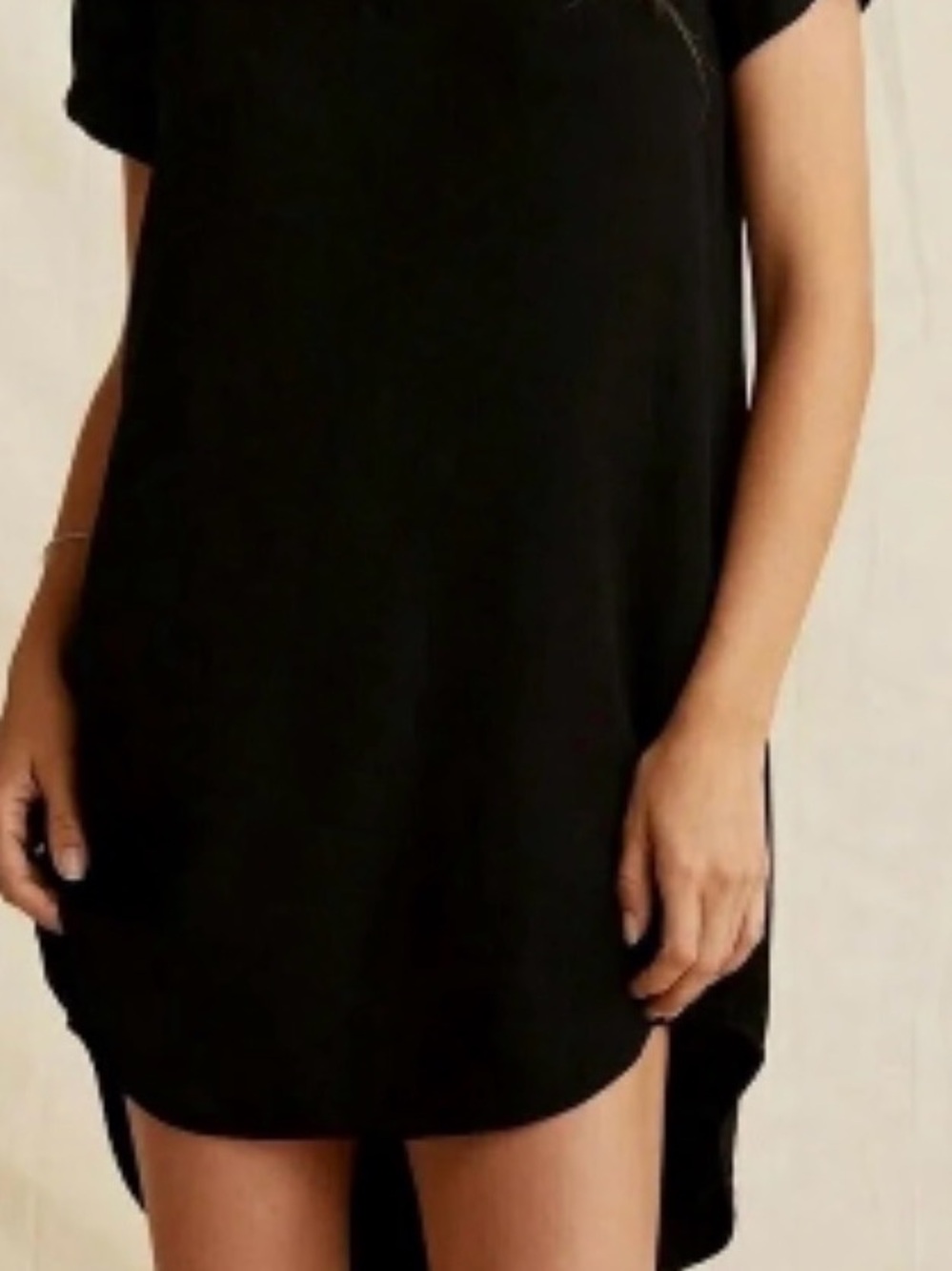 Anthropologie cloth & stone Black Tunic Dress | Size Medium | - Picture 2 of 9